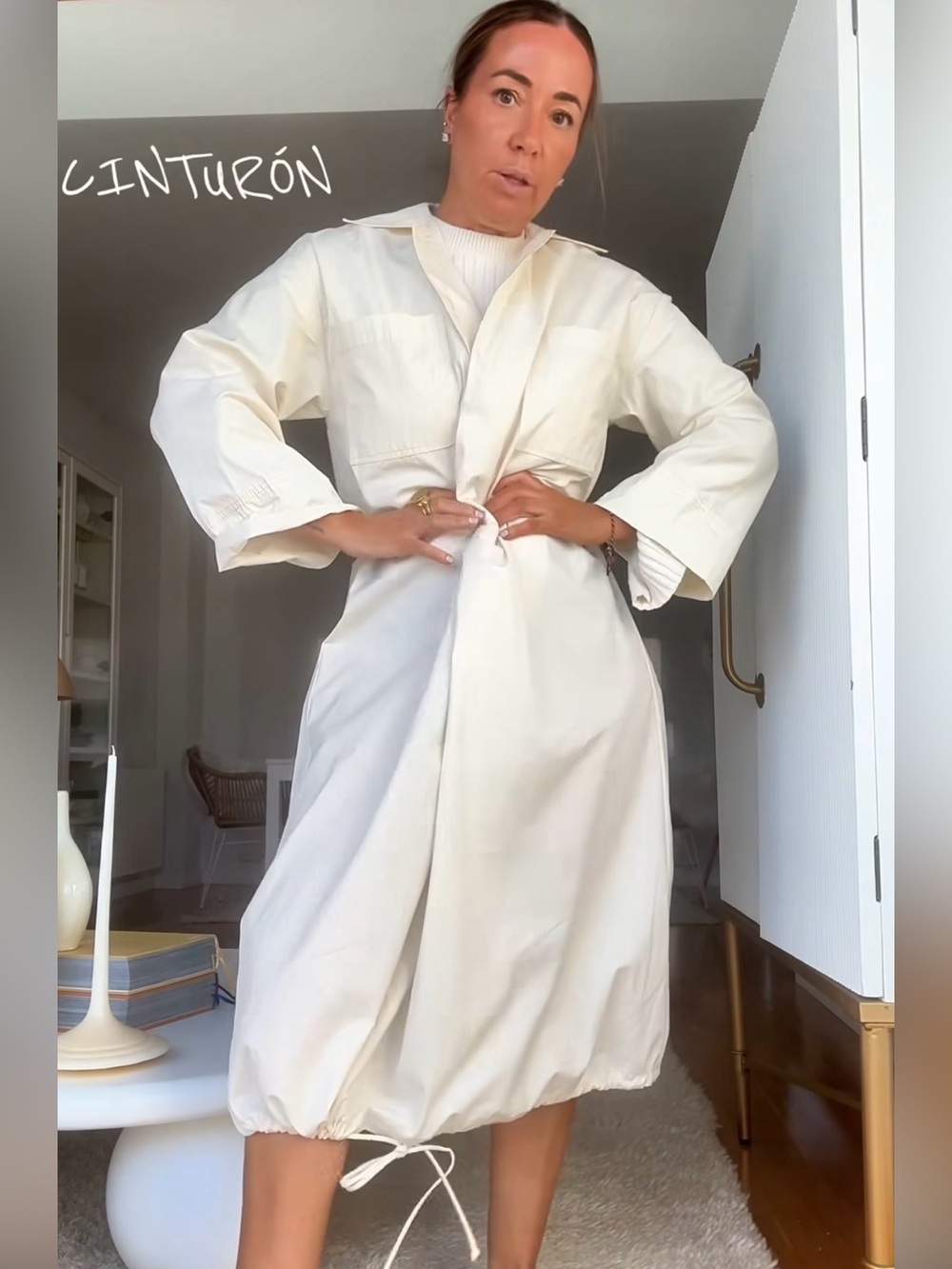 ZARA COLLECTION BALLON HEM DRESS